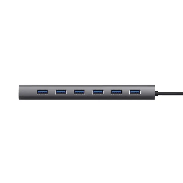 Hub USB TRUST Halyx 7 Porturi USB 3.2 Gen 1 Gri TR-24967 - imagine 6