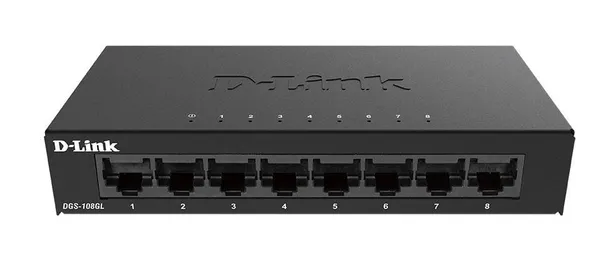 Switch D-LINK DGS-108GL 8 Porturi Gigabit Negru