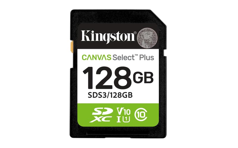 Card Memorie KINGSTON Canvas Select Plus SDXC 128GB SDS3/128GB