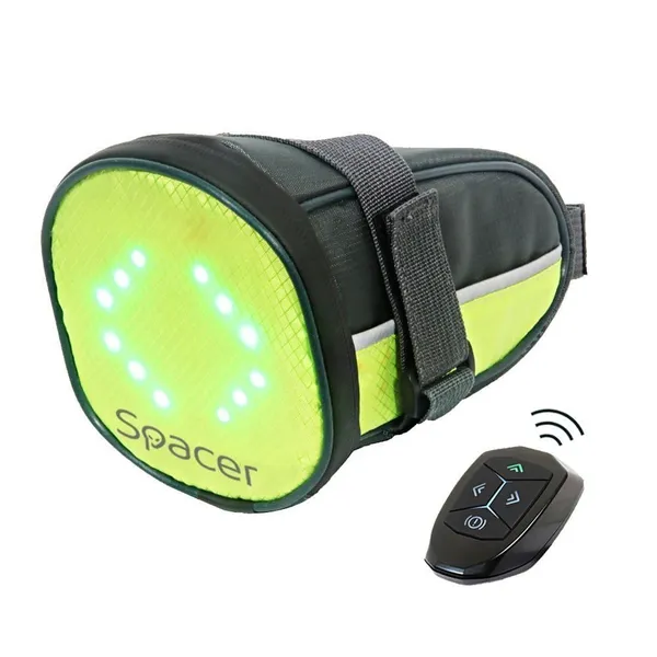 Geantă Bicicletă SPACER SPBB-LEDSign LED Negru