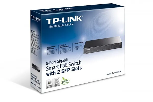 Switch TP-LINK TL-SG2210P 8 Porturi Gigabit PoE+ 2 Sloturi SFP - imagine 6