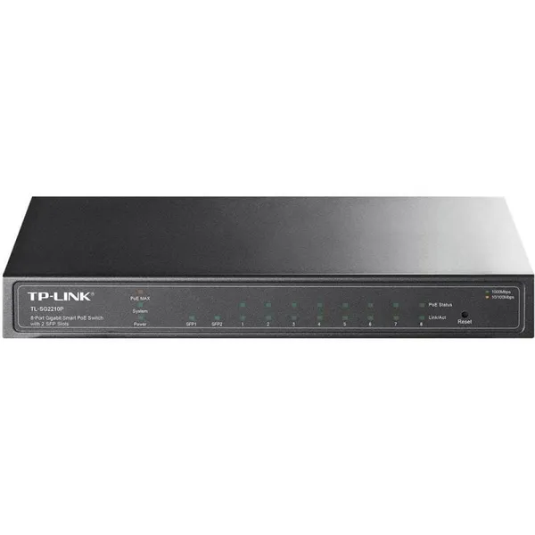 Switch TP-LINK TL-SG2210P 8 Porturi Gigabit PoE+ 2 Sloturi SFP - imagine 4