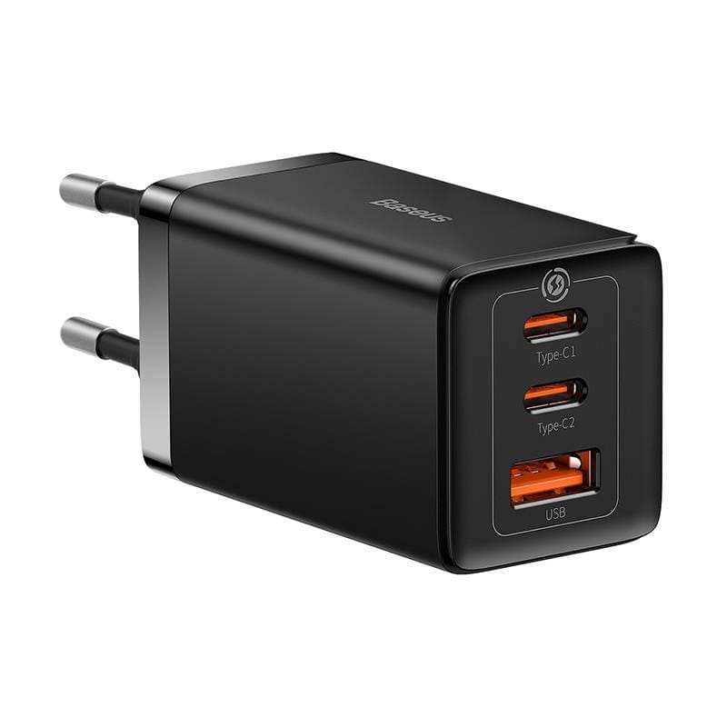 Încărcător Rețea BASEUS GaN5 Pro 65W 3 Porturi Negru
