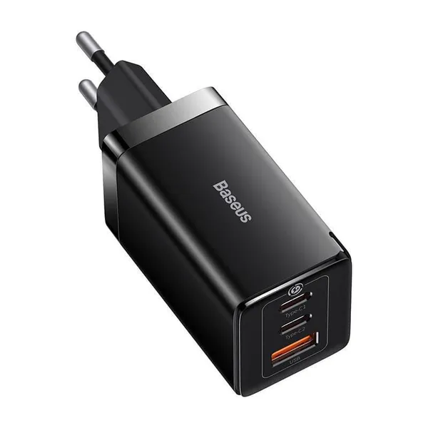 Încărcător Rețea BASEUS GaN5 Pro 65W 3 Porturi Negru - imagine 2