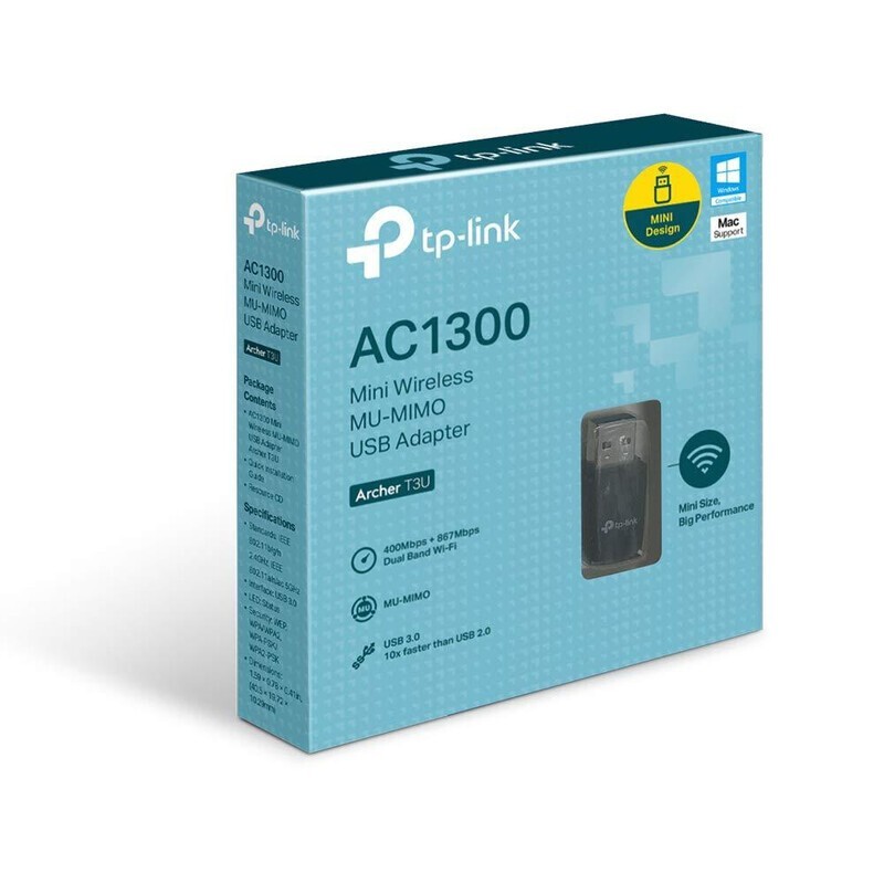 Adaptor Wireless USB TP-LINK Archer T3U AC1300 MU-MIMO - imagine 2