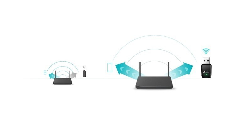 Adaptor Wireless USB TP-LINK Archer T3U AC1300 MU-MIMO - imagine 3