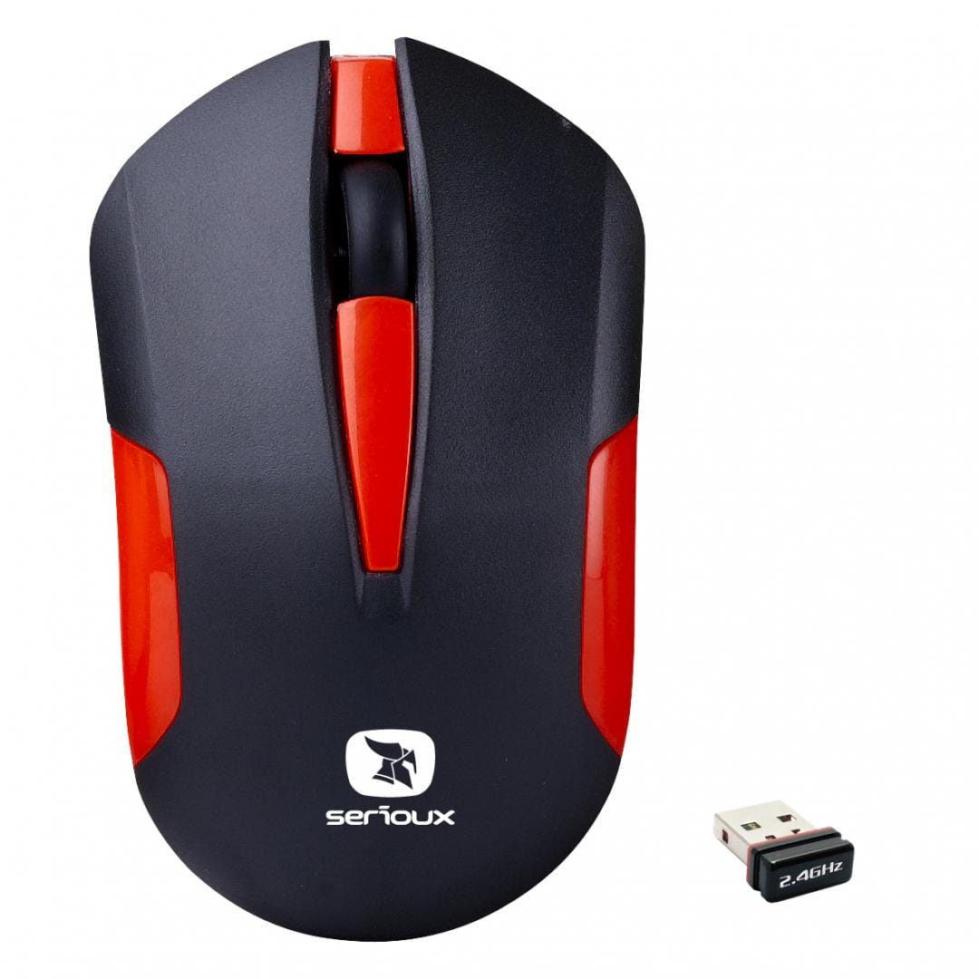 Mouse SERIOUX Drago 300 Wireless 1000dpi Roșu