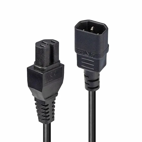 Extensie Cablu Alimentare LINDY C14-C15 2m Negru LY-30314