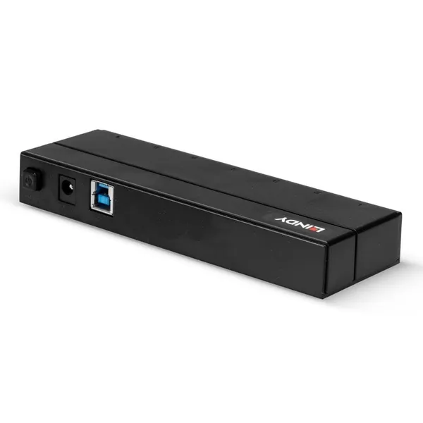 Charging Hub LINDY 7 Porturi USB 3.1 Negru LY-43228 - imagine 2