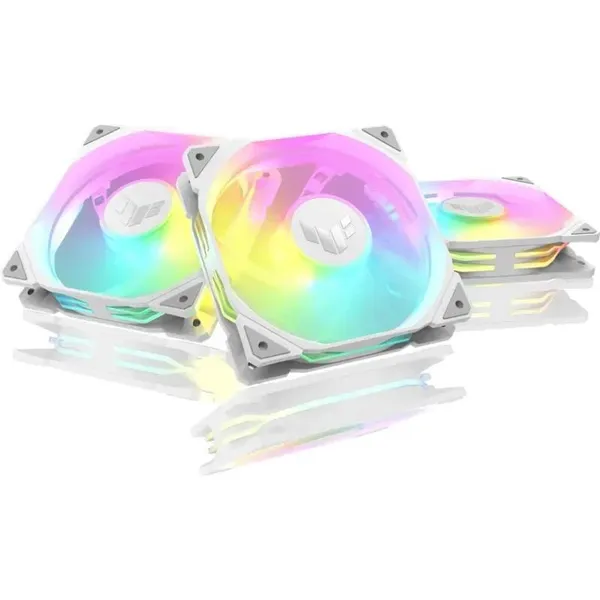 Ventilator Carcasă ASUS TUF GAMING TR120 ARGB Alb Reverse - imagine 2