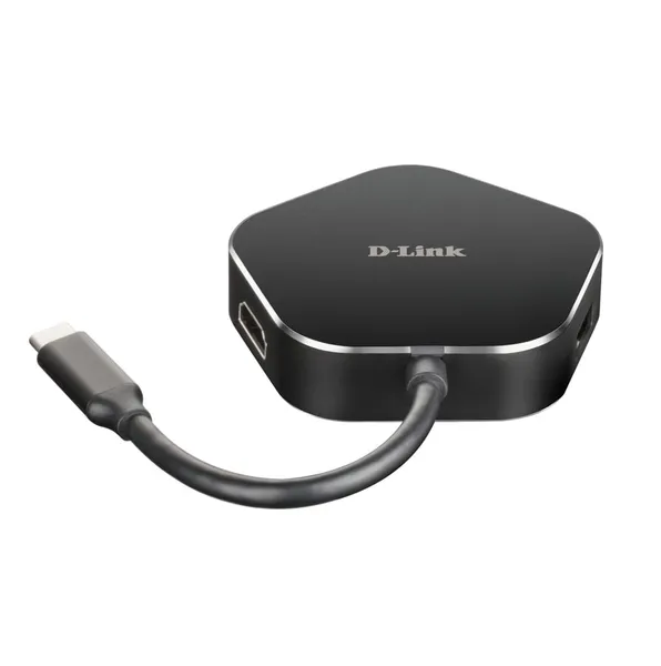 Hub USB D-LINK DUB-M420 4-in-1 USB-C Negru - imagine 5