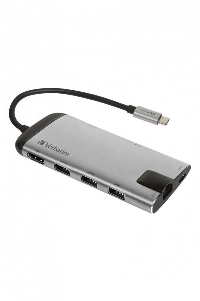 Hub Extern VERBATIM 49142 Gigabit LAN USB 3.0 HDMI 4K USB-C