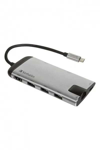 Hub Extern VERBATIM 49142 Gigabit LAN USB 3.0 HDMI 4K USB-C