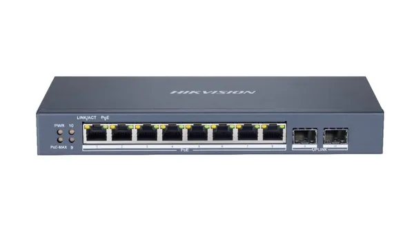 Switch HIKVISION DS-3E1510P-SI 8 Porturi PoE Gigabit Managed
