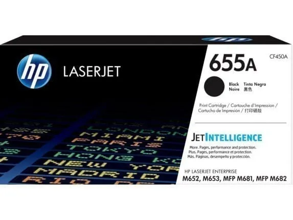 Toner Original HP 655A Negru CF450A 12500 Pagini