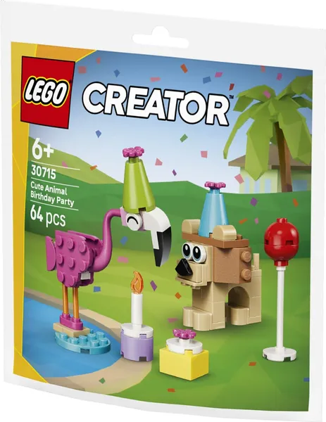 Set Construcție LEGO 30715 Petrecere de Zi de Naștere cu Animale - imagine 2