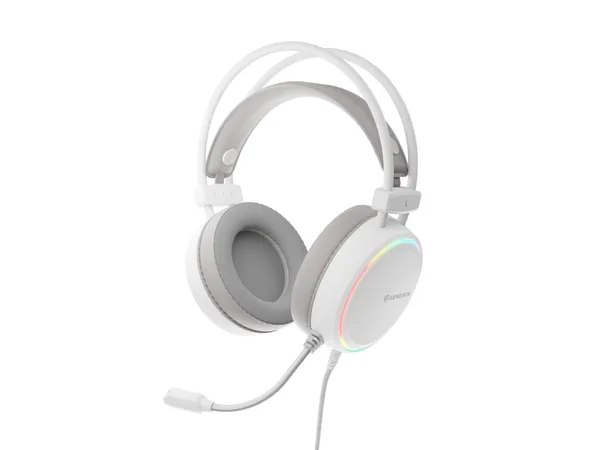 Căști GENESIS Neon 613 G2 Alb cu Fir - imagine 6
