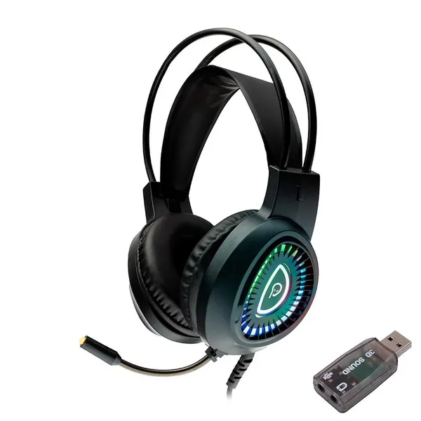 Căști Gaming SPACER Phantom RGB cu Fir Negru SPGH-PHANTOM-USB - imagine 2