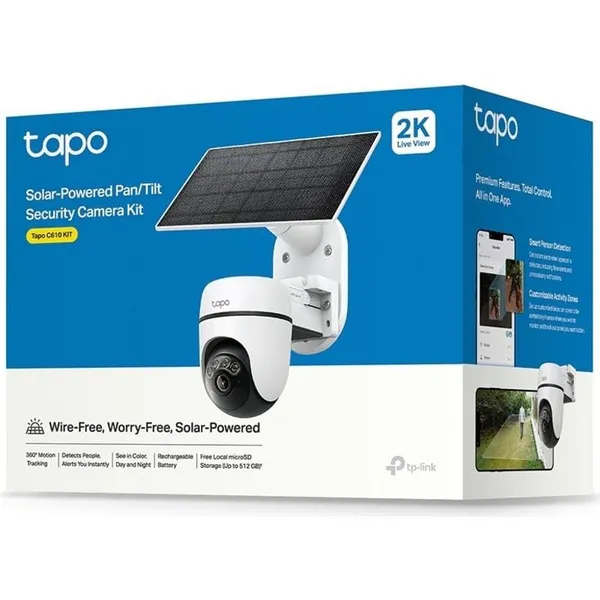 Cameră Supraveghere TP-LINK Tapo C610 Kit Solar Pan/Tilt 2K - imagine 3