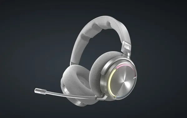 Căști Gaming CORSAIR Virtuoso MAX Wireless Silver - imagine 2