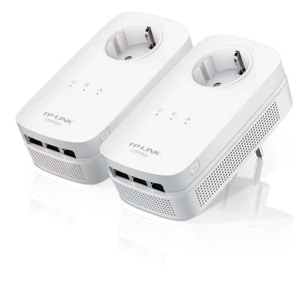 Kit Adaptor Powerline TP-LINK TL-PA8030PKIT AV1300 3 Porturi Gigabit - imagine 4