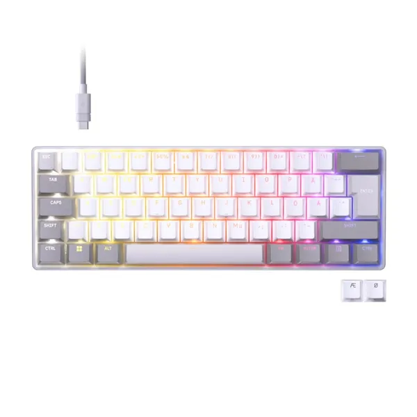 Tastatură CORSAIR Clipper Pro Mini 60 Mecanică Cu Fir Alb