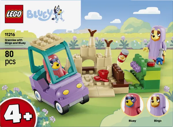 Set Construcție LEGO Bingo și Blue se Joacă de-a Bunicuțele 11216 - imagine 3