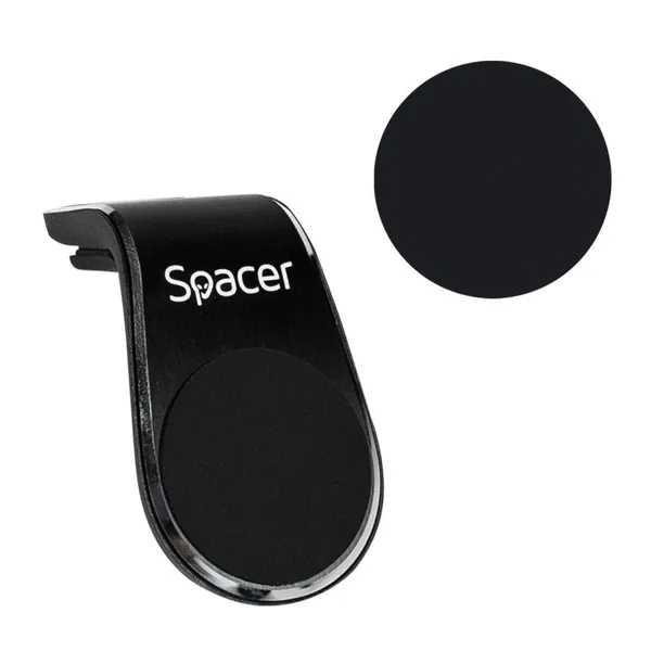 Suport Auto Magnetic SPACER SPT-MGN Fixare Grilaj Negru - imagine 4