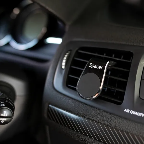 Suport Auto Magnetic SPACER SPT-MGN Fixare Grilaj Negru - imagine 5