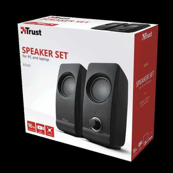 Boxe Stereo TRUST Remo 2.0 8W Negru TR-17595 - imagine 9