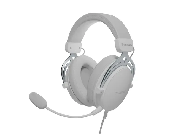 Căști Gaming GENESIS Toron 531 cu Fir și Microfon Alb - imagine 2