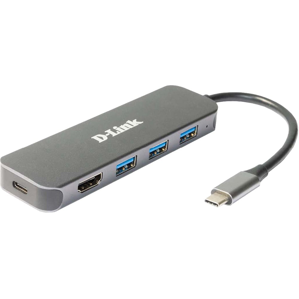 Hub Extern D-LINK DUB-2333 5-in-1 USB-C HDMI Argintiu