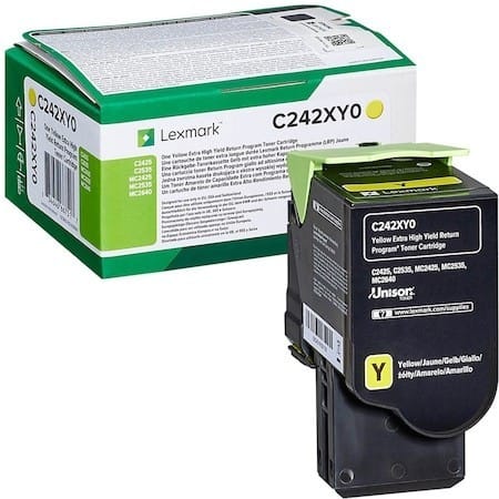 Toner LEXMARK C242XY0 Yellow Original 3.5K