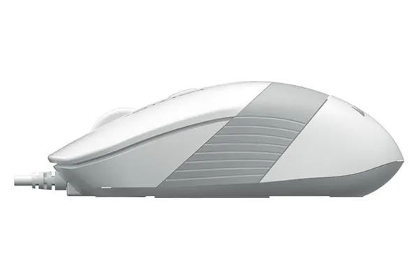 Mouse A4TECH FM10 Cu Fir Optic 1200 DPI Alb - imagine 3