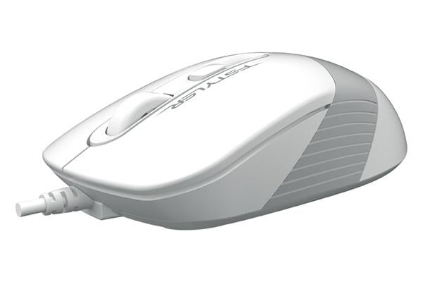 Mouse A4TECH FM10 cu fir, optic, 1200 DPI, Alb - imagine 2