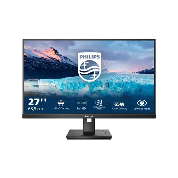 Monitor PHILIPS 273S1/00 IPS 27 inch Full HD 75Hz Negru