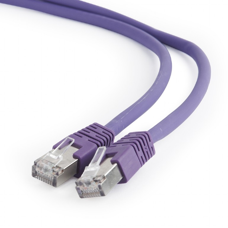 Patch cord GEMBIRD Cat6a S/FTP 0.5m Violet PP6A-LSZHCU-V-0.5M