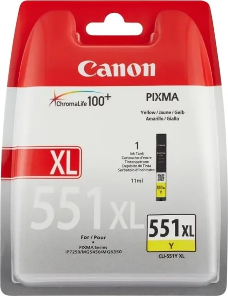 Cartuș Cerneală CANON CLI-551XL Galben 11 ml Original