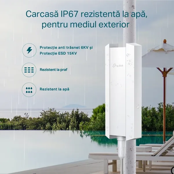 Access Point TP-LINK EAP610-Outdoor Wireless AX1800 Exterior - imagine 7