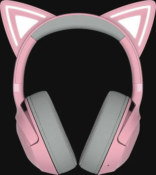 Căști Gaming RAZER Kraken Kitty V2 Bluetooth 5.2 Quartz Roz - imagine 3