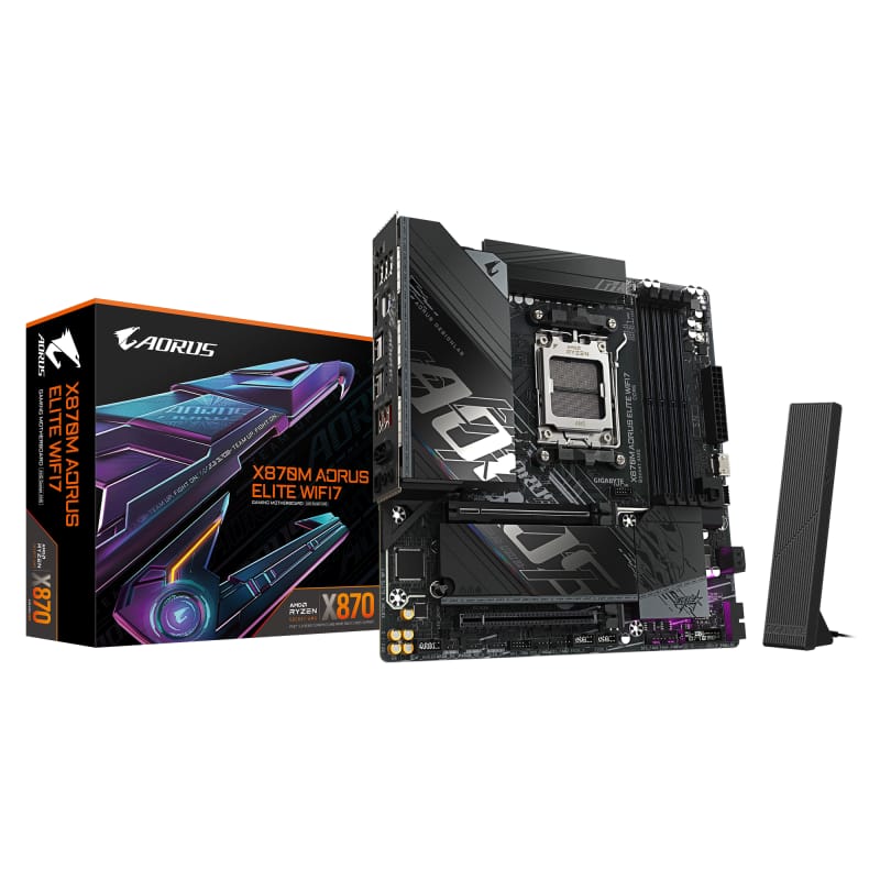Placă de bază GIGABYTE X870M AORUS ELITE WIFI7 AMD AM5