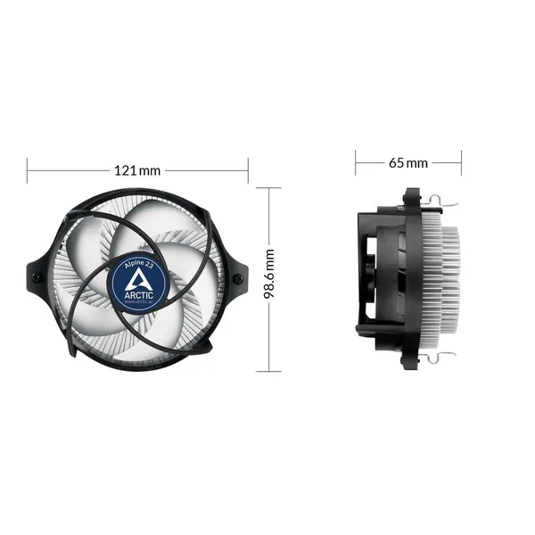 Cooler Procesor ARCTIC Alpine 23 90mm AMD - imagine 6