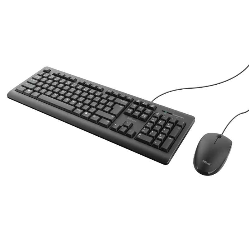 Kit Tastatură + Mouse TRUST Primo Wired Negru TR-23970