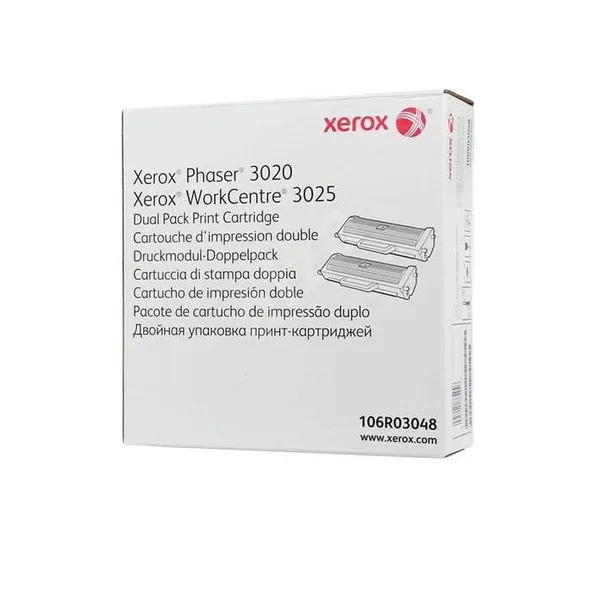 Toner XEROX 106R03048 Negru Dual-Pack 3000 Pagini - imagine 2