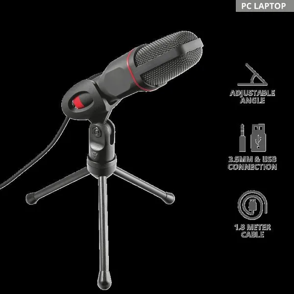 Microfon TRUST GXT 212 Mico USB Condensator Argintiu - imagine 3