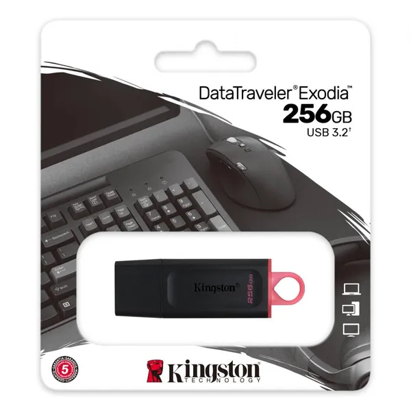 Memorie USB KINGSTON DataTraveler Exodia 256GB Negru - imagine 3