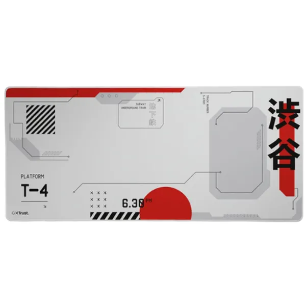 Mousepad TRUST GXT 759 XXL 900x400mm Roșu/Alb