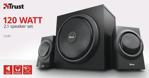 Sistem Boxe 2.1 TRUST Yuri 60W Negru TR-23696 - imagine 7