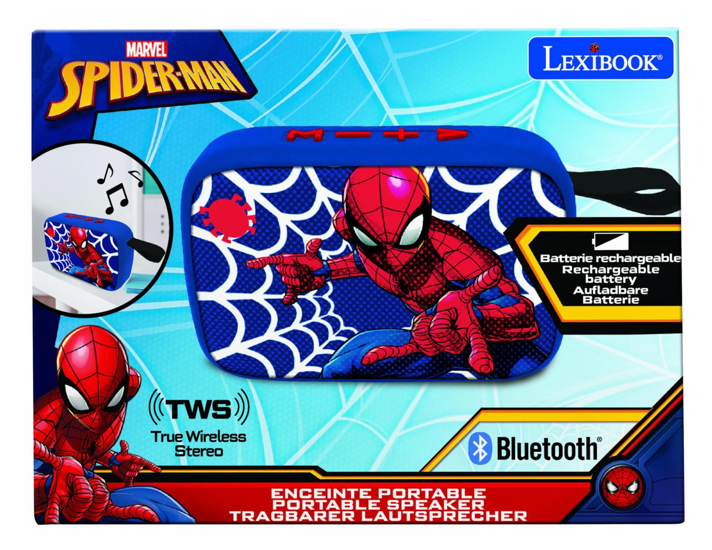 Boxă Portabilă LEXIBOOK Spider-Man Bluetooth BT018SP