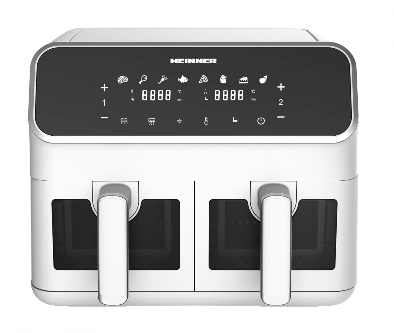 Friteuză dublă cu aer cald HEINNER DualFry Supreme 8L Alb